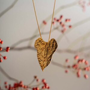 Collana Gioiello "Foglia Radice di Luce"